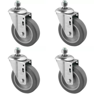 Imagem de Rodizio Giratório 4 POL Com Espiga até 65kg  4 Unidades SCHIOPPA