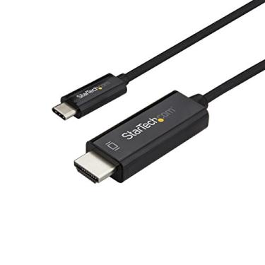 Imagem de StarTech.com Cabo USB C para HDMI de 2 m - Cabo adaptador de vídeo 4K 60Hz USB tipo C para HDMI 2.0 - compatível com Thunderbolt 3 - Monitor / tela de laptop para HDMI - DP 1.2 Alt Mode HBR2 - Preto (CDP2HD2MBNL)