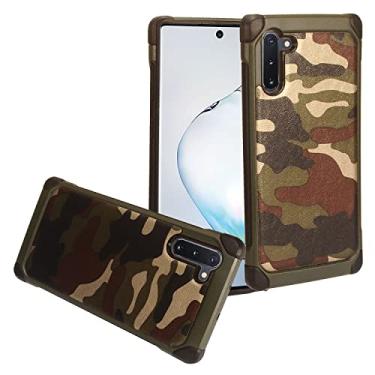 Imagem de Eaglecell - Para Samsung Galaxy Note 10 (SM-N970) - Capa de telefone híbrida à prova de choque - EC4 camuflagem verde