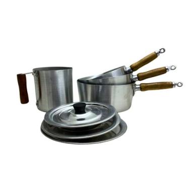 Imagem de Jogo de Panelas e Canecão Alumínio Reforçado - Alumínio Forte de Arara