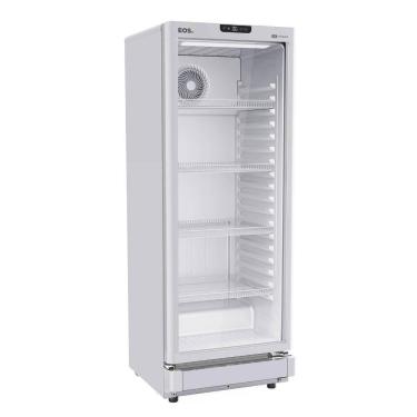 Imagem de Refrigerador Expositor Vertical EOS 231 Litros Eco Gelo Digital Branco EEV210B 110V