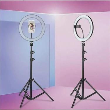 Imagem de Kit Iluminador Ring Light 18 Polegadas 40W com Tripé 2 metros + suport