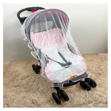 Imagem de Capa para Carrinho de Bebê com Mosquiteiro 02 Peças Diversas Cores - M