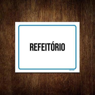 Imagem de Kit 3 Placas Ambiente Sinalização Setor Refeitório - Sinalizo.Com