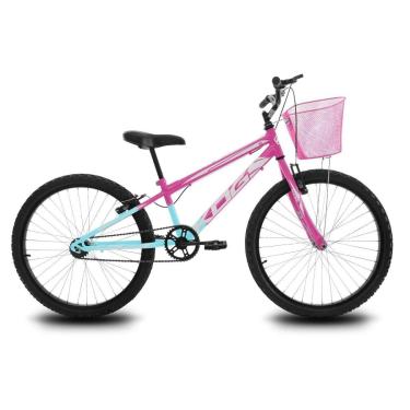 Imagem de Bike Infantil Aro 24 KOG Feminina com Cestinha V-Brake-Feminino
