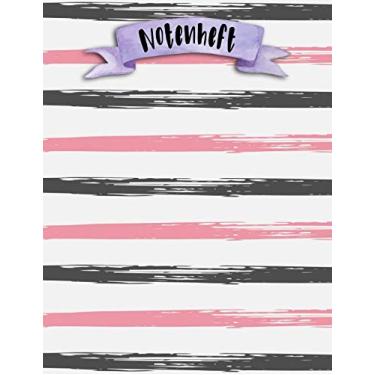 Imagem de Notenheft: A4 108 Seiten Lineatur 14 - Watercolor and Aquarell (Notenheft Tiere und Muster)