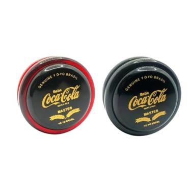Imagem de Kit Com 2 Ioiôs Premium Edição Limitada Profissional Refrigerantes - Yoyobrasil (Preto e Vermelho)