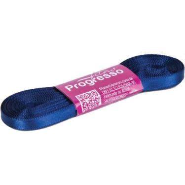 Imagem de Fita de Cetim 07MM X 10M Azul Marinho COR 215 - Fitas Progresso