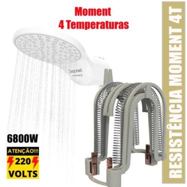 Imagem de Resistencia Moment 4 Temperaturas 220v 6800w Chuveiro, Ducha - ZAGONEL