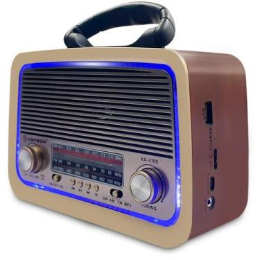 Imagem de Super Radio Modelo Antigo Vintage Bluetooth Usb Fm alta qualidade de s