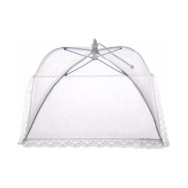 Imagem de Protetor Alimentos Tela Rendada 30cm Cobre Bolo Pudim Etc