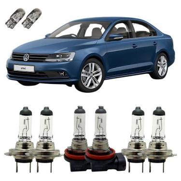 Imagem de Lâmpadas Originais 3200K VW Jetta Farol Alto Baixo Milha T10 - Autovex