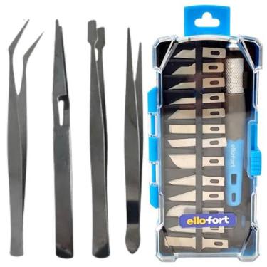 Imagem de Estilete Ellofort De Precisão Corte Tipo Bisturi Aero Modelismo Artesa