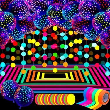 Imagem de Artigos de festa Skylety Glow in the Dark com balões de néon