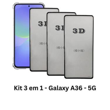 Imagem de 3UN Película Frontal de Vidro Premium 3D Para Samsung Galaxy  A36 5G -