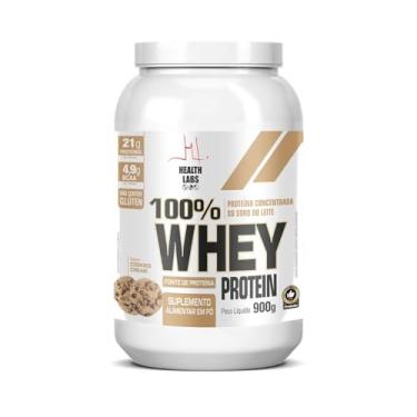 Imagem de 100% Whey Protein 900g Cookies Cream - Health Labs