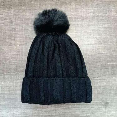 Imagem de Gorro/ Touca Infantil Com 1 Pompom Lisa Forrada Por Dentro Para o Inve
