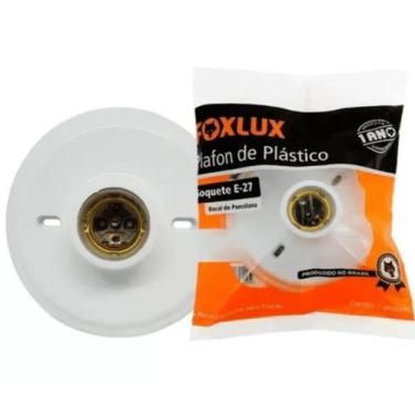 Imagem de Plafon / spot branco soquete e27 porcelana foxlux