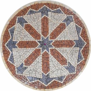 Imagem de Mandala Indiana Piso Mosaico Trama Turca
