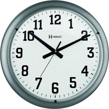 Imagem de Relógio De Parede 40 Cm Quartz Herweg 660129 Prata - Prata