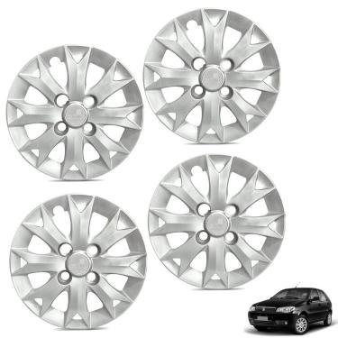 Imagem de Jogo De Calota Palio Fire 2014 Aro 13 Cubo Baixo Prata