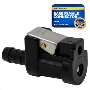 Imagem de Cinco oceanos 3/8" Barb fêmea linha de combustível conector rápido para todos os motores Yamaha/Mercury conexão e tanque de combustível Mercury original até 1998 FO-2888