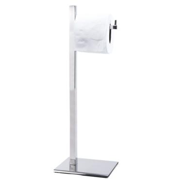 Imagem de Papeleira De Chão Quadrada 4025 Simples Inox Polido 304