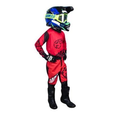 Imagem de Roupa Motocross Conjunto Infantil Trilha Cross Personalizado - AMX, Du