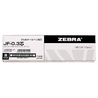 Imagem de Zebra B-RJF3-BK Refil de caneta esferográfica de gel, Sarasa, JF-0.3 chumbo, preto, 10 unidades