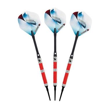 Imagem de Elkadart Razor 80% dardos de ponta macia de tungstênio com estojo de armazenamento/viagem, anelado, 18 gramas