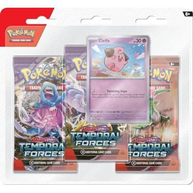 Imagem de Pokémon TCG: Scarlet & Violet—Temporal Forces Three-Booster Blister - Random Character