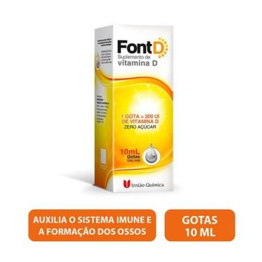 Imagem de Font D Vitamina D (Colecalciferol) Gotas (200UI/Gota) 10mL - União Quí