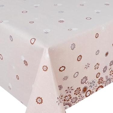 Imagem de Toalha de Mesa Cozinha de Plástico PVC Térmico Para 4 6 e 8 Lugares Várias Estampas Impermeável(GARDEN,4 Lugares)