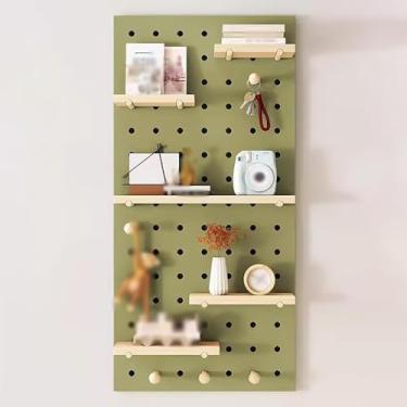 Imagem de Woode Pegboard, Kit De Pegboard Pael, Organizador De Parede Pegboard, Diy Armazenamento E Display Paels Para Organizador De Parede, Green, 60x120cm