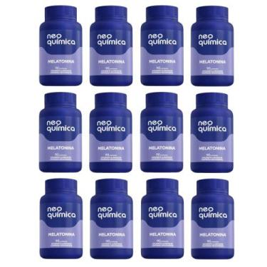 Imagem de Kit 12 Suplemento Melatonina Com 90 Comprimidos Neo Química