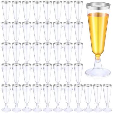 Imagem de Taças de champanhe descartáveis Thenshop 50 unidades 160 mL (5,5 onças