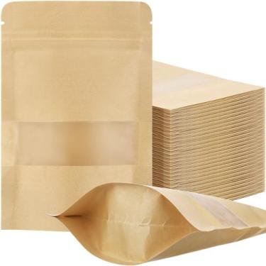Imagem de Bolsas Kraft Stand Geosar 300 unidades de 15 x 22 cm de armazenamento 
