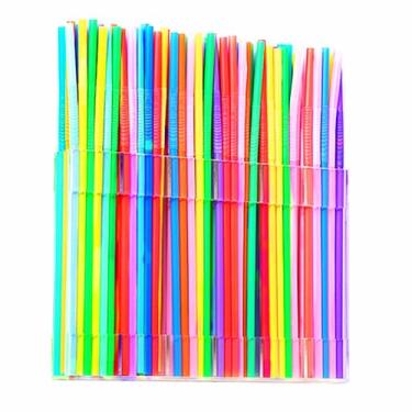 Imagem de ONE-PIECE Suporte de canudo de acrílico grande 24 cm transparente - organizador de canudo reutilizável com fita adesiva dupla face ultra pegajosa, organizador de canudos, dispensador de armazenamento