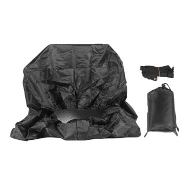 Imagem de Fockety Capa para aquecedor de piscina, capa à prova d'água para bomba de calor de piscina com alça e bolsa com cordão, capa para equipamentos em tecido Oxford 420D para o inverno