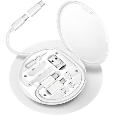 Imagem de Kit Multi Adptador Cabo Usb C Otg Usb Para Lightning Branco - XCELL