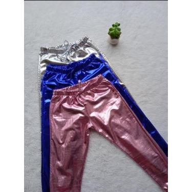 Imagem de Calça Jogger Infantil Holografica - Avm Confecções, Brsnco, 2