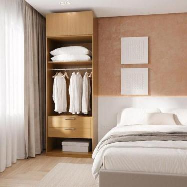 Imagem de Guarda-Roupa Modulado 2 Peças 2 Portas Jade CabeCasa MadeiraMadeira Av