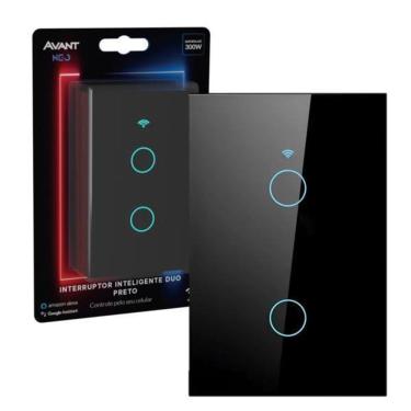Imagem de Conjunto 2 Interruptor Inteligente Neo 300W Preto - Avant