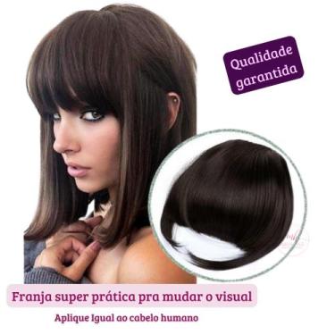 Imagem de Aplique Franja Fibra Orgânica Tic Tac Idêntica ao Humano - MAYA HAIR, 