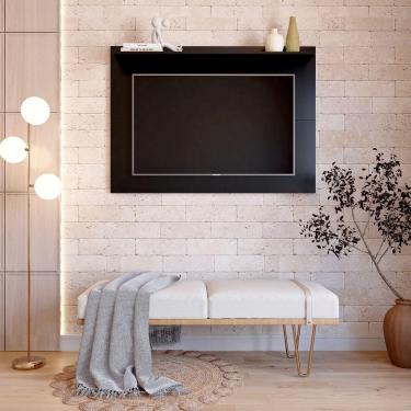 Imagem de Painel Columbia 01 Prateleira P e Tv Ate 50 Pol. preto