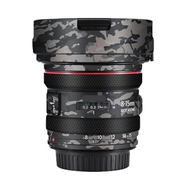 Imagem de Adesivo de lente de câmera EF 8-15 4 L para Canon EF 8-15 mm F4 L Revestimento Película Protetora Vinil Decalque Skin (Camuflagem de Campo)