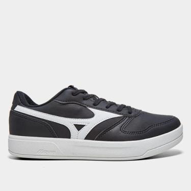 Imagem de Tênis Mizuno Street Wind Unissex, Preto, Branco, 39
