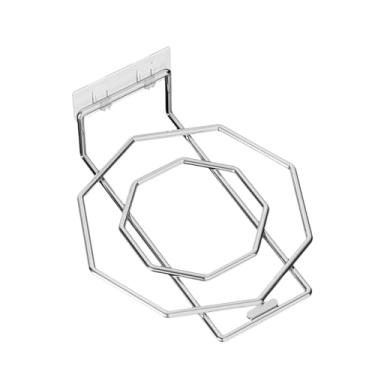 Imagem de KiBcsLic Suporte para lavatório, prateleira de aço para armazenamento, organização doméstica para banheiro, organizador multifuncional sob o armário, aÇo InoxidÁvel