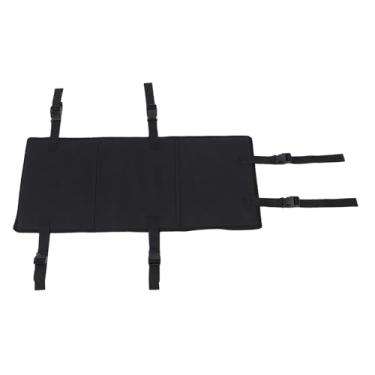 Imagem de Cuofyunl capa de escada para beliche, evita que as crianças subam escadas, beliche dobrável multiuso com bloqueio de escada, almofada de proteção preta