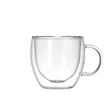 Imagem de Xícara De Vidro Duplo(250ml Com alça 1 peça)